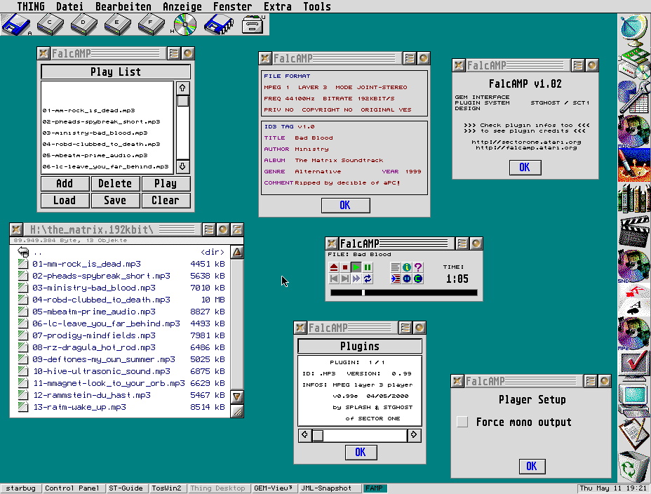 FalcAMP v1.2 screenshot